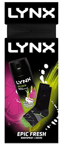 Lynx Gift Set Epic Fresh Bodyspray & Socks, 150ml
