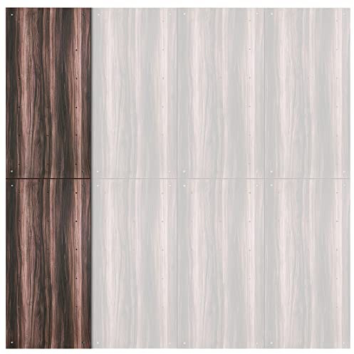 ALPIDEX Kletterwand ab 1,44 qm in Natur/Weiß/Braun inkl. Befestigungsmaterial und Einschlagmuttern, unbegrenzt erweiterbar Kinder Erwachsene, Veredelt Holzoptik|2 Paneele (1.44 m²)