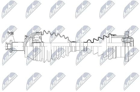 NTY NPW-VW-093 Antriebswelle Vorne Links