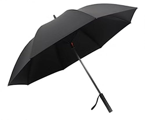 PASPRT Ombrellone con Ventola e Mister, ombrellone, ombrellone con Ventola elettrica, ombrellone da Golf Portatile, Ricaricabile Tramite USB, per L'Estate Calda (Black)
