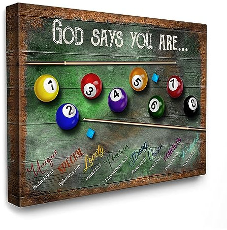 Luslya Billard Sport Leinwand Wandkunst Billard Malerei Wanddekoration Gerahmte Poster Zuhause für Wohnzimmer Schlafzimmer Badezimmer Dekoration 30,5 x 40,6 cm