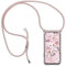 Paekear Handykette Handyhülle für Samsung Galaxy A3 2016 / A310 Hülle, Smartphone Necklace Hülle mit Band - Transparent Schutzhülle Stossfest - Schnur mit Case zum Umhängen in Roségold