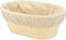 21cm/8 inch Oval Long Banneton Brotform Bread Dough Proofing Rising Rattan Basket & Liner for Professional & Home Bakers
