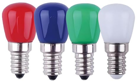 HUAMu E14 Farbige LED Glühbirne, 3W E14 Rot Grün Blau WarmweißGlühbirne, für AC220-240v geeignet, Halloween/Weihnachten/Festival Licht, Bar/Festival Farbbirne