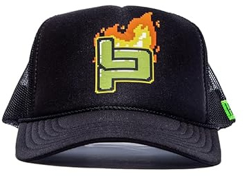 Hoonigan Offizielles Lizenzprodukt – Leah Pruett Glow and Grind Trucker Baseballkappe, Grün, Schwarz, Schwarz , One size