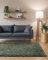Interiyou Hochflor Teppich Sofia - 200x290 cm Hellgrün - flauschig und einfarbig - waschbar und rutschfest - weicher Langflor