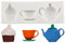 MINFEIDMS Teapot Silicone Fondant Moulds Tea Cup Cupcake Mould for Tea Party Cake Decorating Cupcake Topper Candy Chocolate Polymer Clay Gum Paste