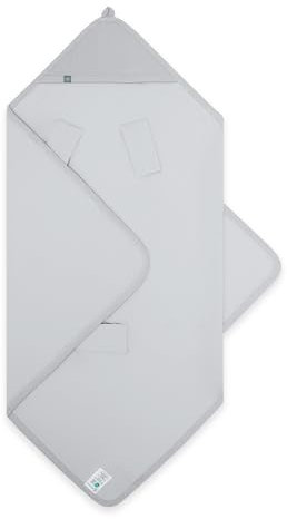 emma & noah UV-Einschlagdecke, 50+, geprüft, 0-8 Monate, Babydecke für Babyschale, Maxi Cosi®, Kindersitz, für Frühling und Sommer, Atmungsaktiv, Einfache Handhabung (Essential Grau)