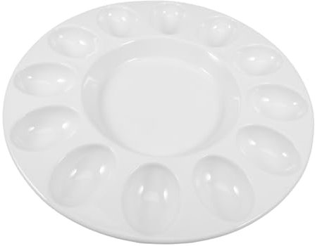 Cabilock Ostereier Tablett Teufelsei Teller Serviertablett Teufels Eier Tabletts Für Party Ostern Teufels Eier Teller Teufels Eier Servierteller Ostereier Teller