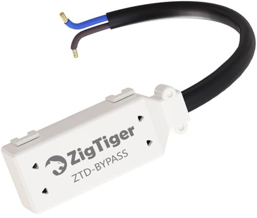 ZigTiger LED-Bypass-Modul verhindert, dass ausgeschaltete LED-Leuchten flackern oder leuchten. Wird verwendet, wenn die LED unter der Mindestlast liegt, weiß