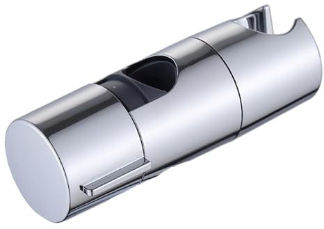 Shower Head Holder,18-25mm Diameter Shower Head Holder,360° Rotation Bracket Universal No-Drill Slide Bar Chrome