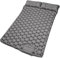 Nsyee Self Inflating Camping Mat, 10cm Thick Double Camping Bed, Sleeping Mat for Camping with Built-in Foot Pump, 2 Person Portable Inflatable Sleeping Pad for Outdoor camping, Tents -Gray