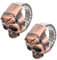 minkissy 2Stücke Flip Open Ring Uhr Retro Schädel mit Verstellbarem Design Einzigartiger Ghost Ring Uhr für Stilvolle Fingerdekoration Präzise Quarzbewegung