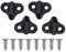 Nylons Kayak Lashing Hook Set Bungee Shock Cord Hook Rigging Accessories With Stainless Steel Screws For Paddleboard Kayak Lashing Hook