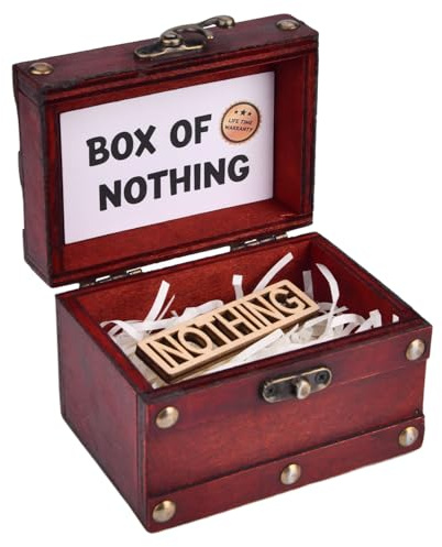 Dandin Gift of Nothing, Joke Gifts for Person Who Wants Nothing, Gag Box of Nothing, Funny Gifts for Friends, Box of Nothing, Funny Birthday Gifts