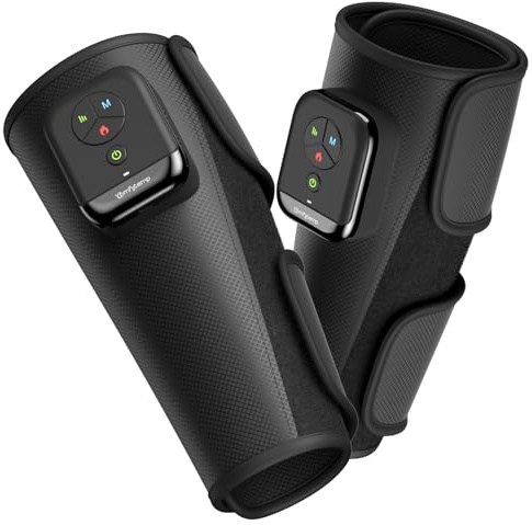 Comfytemp 2PCS Cordless Leg Massager with Air Compression for Men Women | Portable Calf Massage with Heat for Circulation and Relaxation, Fast Muscle Recovery, Post Workout, Travel & Seniors