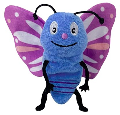Schmetterling-Fingerpuppen – Handpuppen mit Tieren, niedliche Marienkäfer, Plüsch-Geschichtenspielzeug, weiche Lernspielfiguren für kreatives Rollenspiel