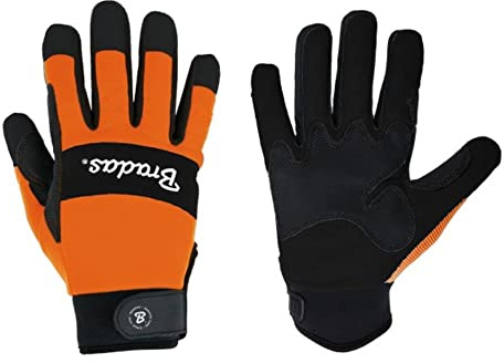 Werkzeughandschuhe Arbeitshandschuhe Montagehandschuhe Mechanikerhandschuhe TECH Black Größe 9 RWTBC9 Bradas 5846
