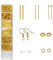 Schmuckherstellung Set 520 Stück Golden Schmuck Basteln Werkzeug Kit mit Zubehör Ohrringherstellungssätze Schmuck Reparatur für Anfänger Frauen Halskette Armband