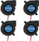AEDIKO 4pcs 5015 Blower Fan 5015 Hydraulic Bearing 50x15mm Turbine Turbo - High Speed (12V)