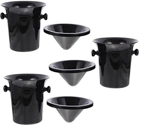 Dip Spit Cup 3pcs Wine Tasting Spittoon Wine Dump Buckets Spit Wine Barrels Ice Bucket with Handles Beverage Tub Bucket for Wine Beer Bottles Mud Jug