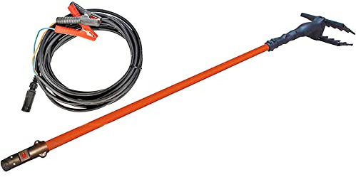 La zappa Abbacchiatore Elettrico a Batteria 12 Volt con Asta telescopica 190/280 cm