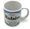 PLUS HOME Taza personalizada con nombre. Regalos personalizados con nombre y texto. Tazas con frases originales.RUBÉN