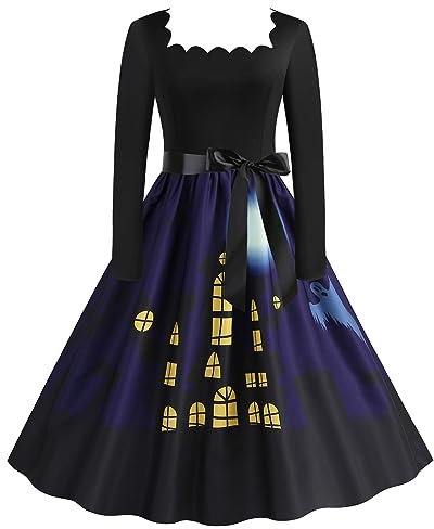 Générique Familienkleidung Halloween für Frauen, Kostüme, Erwachsene, Cosplay, traditionelles Textil, lokal, Audrey Hepburn, Abendkleid, Audrey Hepburn, Swing, traditionelles Textil, lokaler