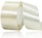 Geschenkband Beige 50 mm Breit,23 Meter Satinbänder Creme Stoff Schleifenband Kunsthandwerk, Kränze, Hochzeitsdekoration, Weihnachten, Haarbögen, Blumensträuße, Geburtstag und Geschenkverpackung