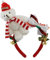 Baoblaze Serre-tête de noël, cadeau d'anniversaire pour femmes, hommes, filles et garçons, Blanc Rouge