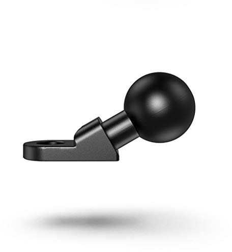 Motorcycle Angled Base for W/ 10mm Hole 1'' Ball for Head Adapter Work for RAM Mounts for Camera Smartphone for GPS