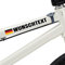 2X Personalisierter Fahrradrahmen Aufkleber mit Flagge – Individueller Name Vinyl Sticker – Wasserdicht für Rennrad und MTB(Transparent)