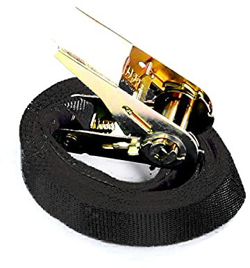 Spanngurt Zurrgurt | 2 m bis 800 kg / 800 daN | einteilig / 1-TLG | Ratschengurt schwarz | 25 mm Gurtbreite