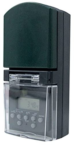 Electraline 58109 Programmeur numérique hebdomadaire d'extérieur hebdomadaire Vert