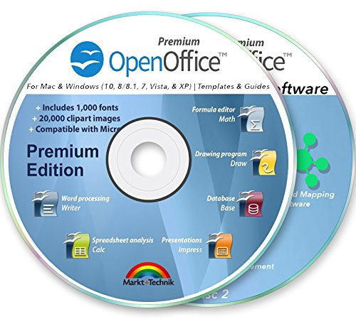 Office Suite 2019 Professional for MS Windows PC & Mac Home Student Business Software Compatible with Microsoft Word Excel Disk 2 DVD Set by OpenOffice