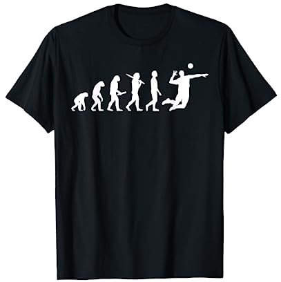 Volleyball Evolution Geschenk für Volleyballspieler T-Shirt