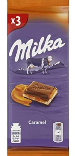 Milka Chocolat caramel - Les 3 tablettes de de 100g