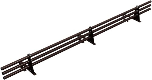 Parotec SCHNEEFANGROHR-Set 2 m für Falzziegel – 3 Rohre, 3 Halter – Braun | Komplettset 200 cm für Ton/Beton, Dachpfannen, Reformziegel & Pressfalzziegel – Schneefang/Dachlawinenschutz – RAL 8017