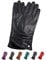 AKAROA ESTD 2019 Lederhandschuhe Damen BEA, Touchscreen Funktion, italienisches Leder, recyceltes Strickfutter aus 50% Kaschmir und 50% Wolle, 4 Größen S - XL, marineblau, S - 7