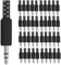 RUNCCI-YUN 40Pack TRS Male Plug 3 Pole 1/8 3.5mm Solder Audio Jack Connector Fix Audio Cable on Headphone Headset Earbud Earphone