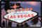 Blechschild Ausflugziel ”Las Vegas“ Deko Schild Metallschild Türschild Eingang Geschenk zum Geburtstag oder Weihnachten 20x30 cm