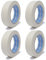 gws 4 Rollen Fein-Krepp versch. Breiten | Länge 50m | Maler-Klebe-Band | Abdeckfolie | Masking 30 mm x 50 m