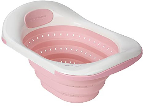 Clevamama Clevabath La Baignoire d’evier pour Bébé Le Bain du Nouveau-Né La Baignoire Pliable pour Enfant Rose 53 x 38 x 30 0-12 Mois 1 Unité