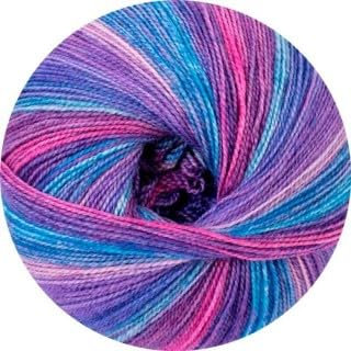 Lacegarn Merino mit Farbverlauf, Online Linie 97 Starwool Lace Color 119, Lacegarn Merinowolle zum Stricken oder Häkeln