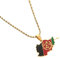 DVRFEBT Halskette Mit Karten Anhänger-Afghanistan Karte Flagge Anhänger Halsketten, Charme Ethnische Land Halskette Schmuck, Schlüsselbein Kette Pullover Dünne Kette Patriotic Chic Choker Männer Frau