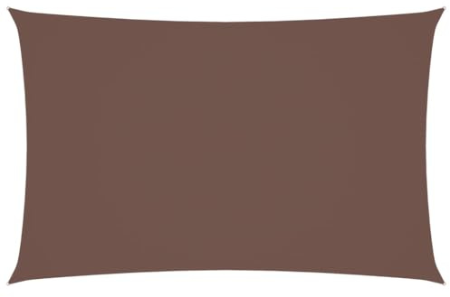 vidaXL Sonnensegel Oxford-Gewebe Rechteckig 5x8 m Braun