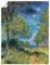 ARTLAND Wanddeko Poster & Kunstdrucke Wandposter 90x120 cm Hochformat Natur Bäume Gräser Sommer Nadelbäume in Varengeville 1882 Impressionismus Claude Monet T7CB