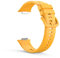 KINKUUN Correas para relojes Compatible con Huawei fit 2 Pulseras de repuesto.Correa de Reloj.(amarillo)