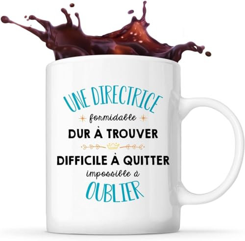 Taza Formidable Directrice Taza Personalizada Regalo Trabajo Blanco | Idea Taza Regalo Trabajo Trabajo Empresa Artesanía Retirada Colega Cumpleaños Navidad