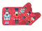 click2style Xmas Memory Foam Bath Mat 2 Piece Set Non Slip Pedestal and Bathmat Toilet Bathroom (Nutcracker)